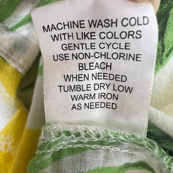 Club Z Collection Shirt Womens 1X Cotton Lightweight Tropical Beachy Coastal - Picture 10 of 12